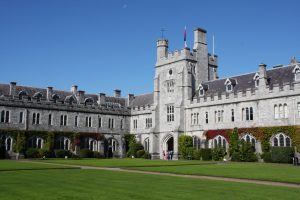the main quadrangle in UCC on a sunny day